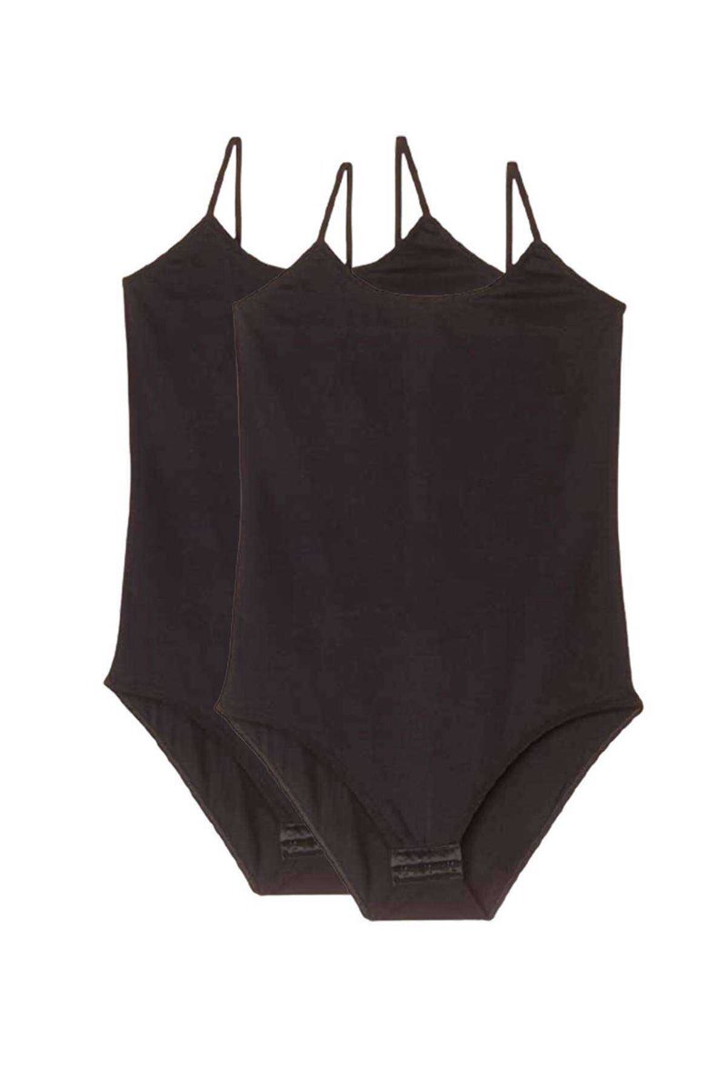 2 Adet Battal Beden İp Askılı Kadın Çıtçıtlı Body Siyah 1 2 Adet Battal Beden İp Askılı Kadın Çıtçıtlı Body Siyah