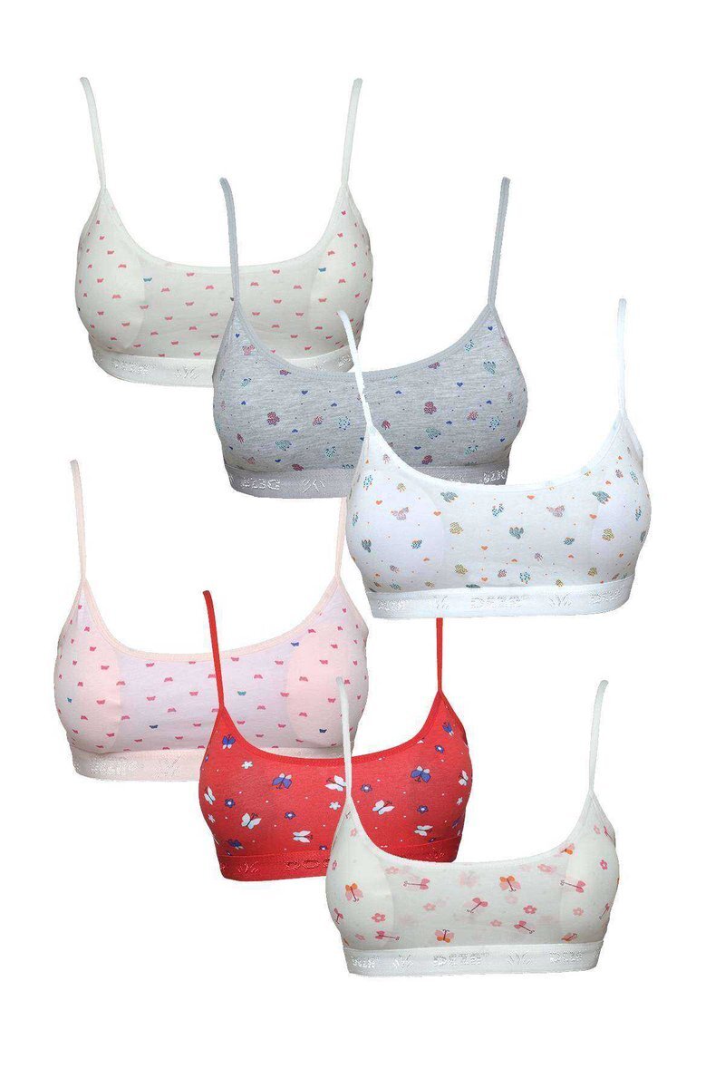 Pedli Ip Askılı Yarım Atlet Desenli Büstiyer 6 Lı Set 1 1 Pedli Ip Askılı Yarım Atlet Desenli Büstiyer 6 Lı Set 1