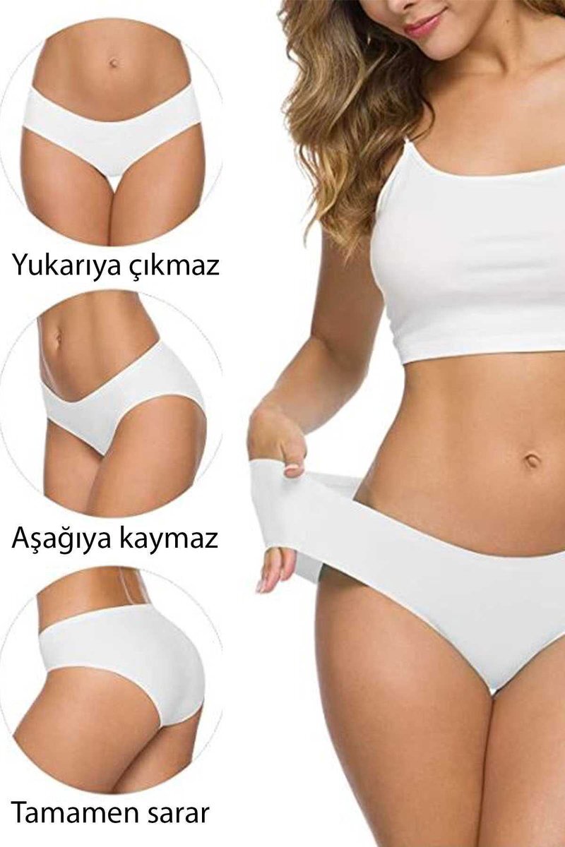 8 Adet Kadın Dikişsiz Lazer Kesim Esnek İz yapmayan Külot S7 12 8 Adet Kadın Dikişsiz Lazer Kesim Esnek İz yapmayan Külot S7 - Görsel 12