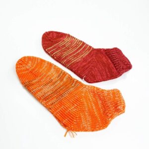 2 Çift El Örgüsü Kışlık Şık Kadın Yün Patik Set 15