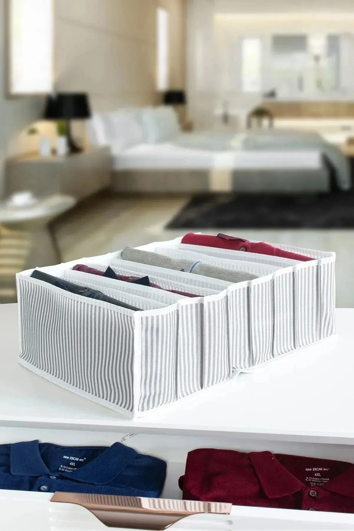 8 Bölmeli Xl Pratik Bölmeli Çekmece Düzenleyici Organizer(iç Çamaşırı Kravat Çorap Düzenleyici) 5 8 Bölmeli Xl Pratik Bölmeli Çekmece Düzenleyici Organizer(iç Çamaşırı Kravat Çorap Düzenleyici) - Görsel 5