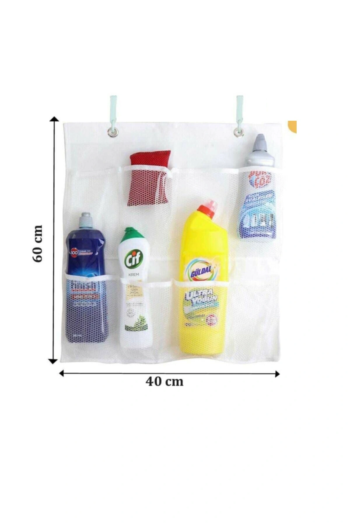 8 Cepli Askılı Mutfak Banyo Düzenleyici Askılı File Organizer 2 8 Cepli Askılı Mutfak Banyo Düzenleyici Askılı File Organizer - Görsel 2