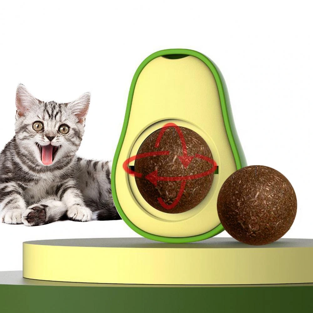 Avokado Dönen Kedi Nanesi Cat Oyun Topu Doğal Kedi Oyuncağı 2 Avokado Dönen Kedi Nanesi Cat Oyun Topu Doğal Kedi Oyuncağı - Görsel 2