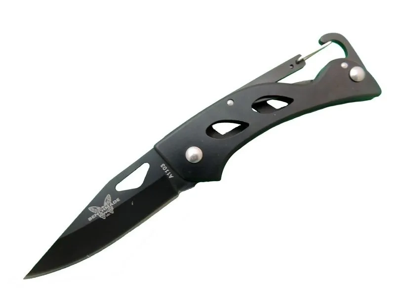 Benchmade A1103b Siyah Kamp Çakı 15 Cm - Kancalı Metal Saplı 1 Benchmade A1103b Siyah Kamp Çakı 15 Cm - Kancalı Metal Saplı