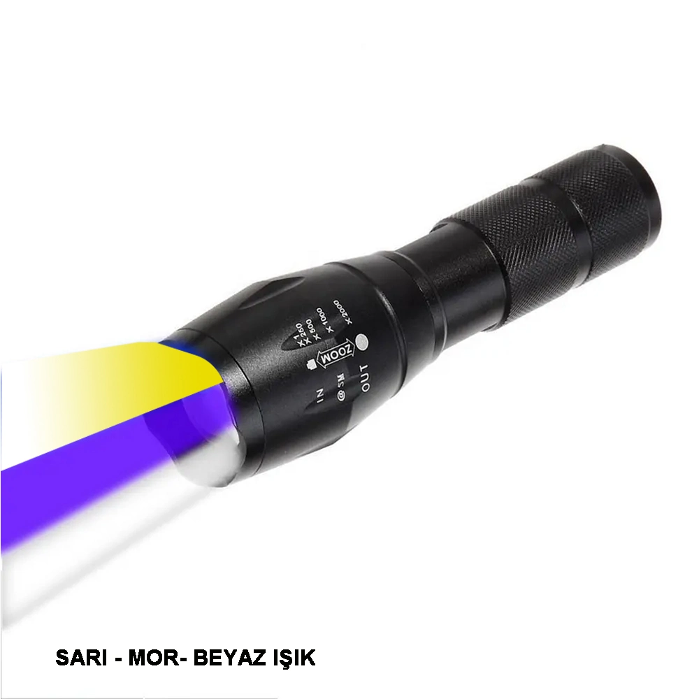 Beyaz Sarı Ve Mor Renk Aydınlatma Q5 Led Wt-610 4 Beyaz Sarı Ve Mor Renk Aydınlatma Q5 Led Wt-610 - Görsel 4