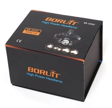 Boruit T6 Kafa Feneri 5000 Lumens 3xcree Xm-t6+2r5 Lamba Led Kamp Lambası 2 Boruit T6 Kafa Feneri 5000 Lumens 3xcree Xm-t6+2r5 Lamba Led Kamp Lambası - Görsel 2