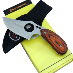 Browning 087 Yüzme Kamp Bıçak 16 Cm - Ahşap Sap, Özel Kılıflı