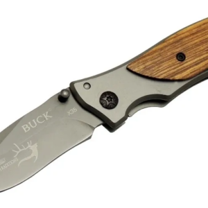 Buck Family X35 Kahverengi Kamp Çakı 15cm- Manuel, Kemerlikli, Ahşap Sap