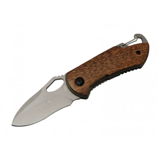 Buck X74 Çakı Ahşap 15 Cm Manuel, Kemerlikli 1 Buck X74 Çakı Ahşap 15 Cm Manuel, Kemerlikli