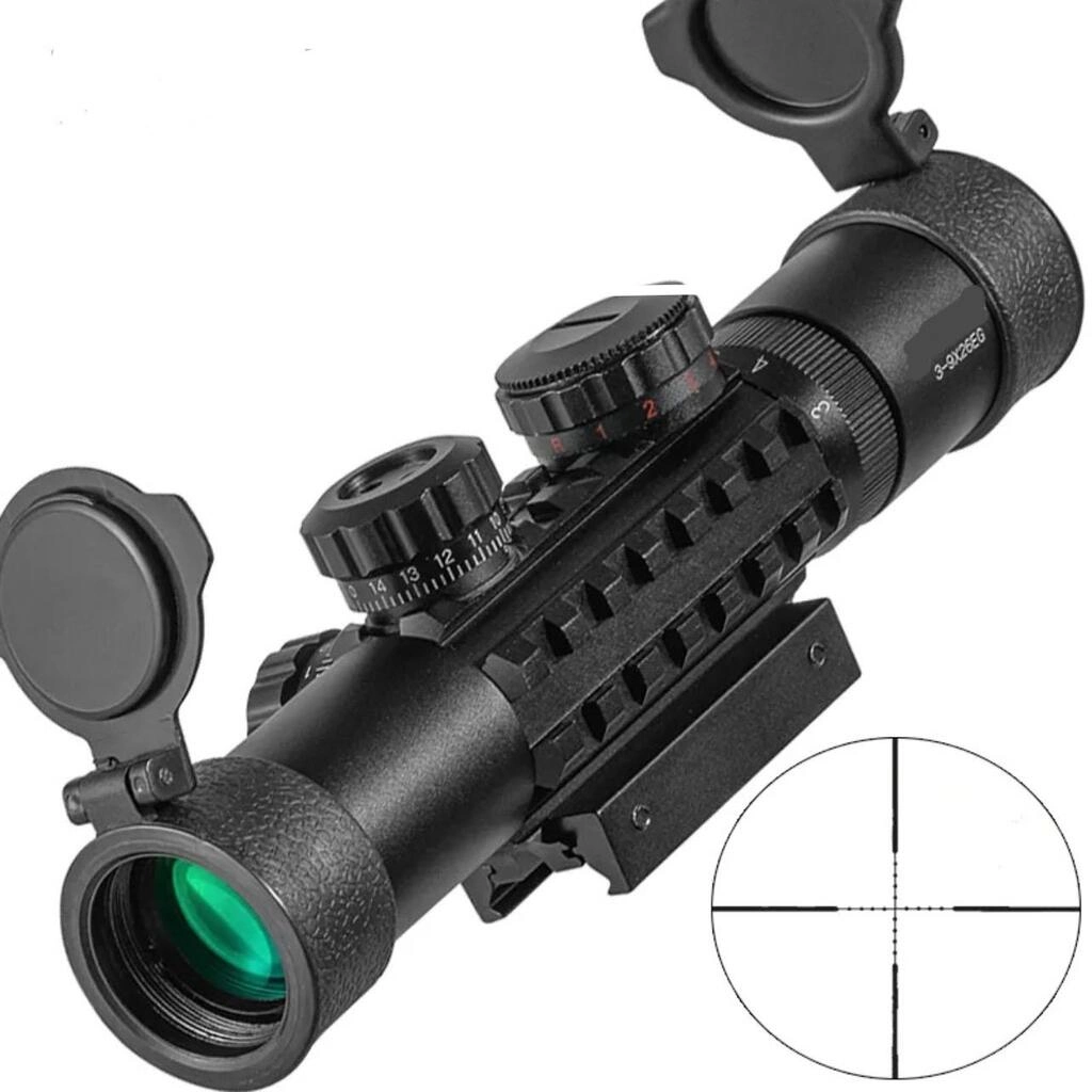 C3-9x26 Eg Raylı Çift Işıklı Av Dürbünü 11mm/22mm 1 C3-9x26 Eg Raylı Çift Işıklı Av Dürbünü 11mm/22mm