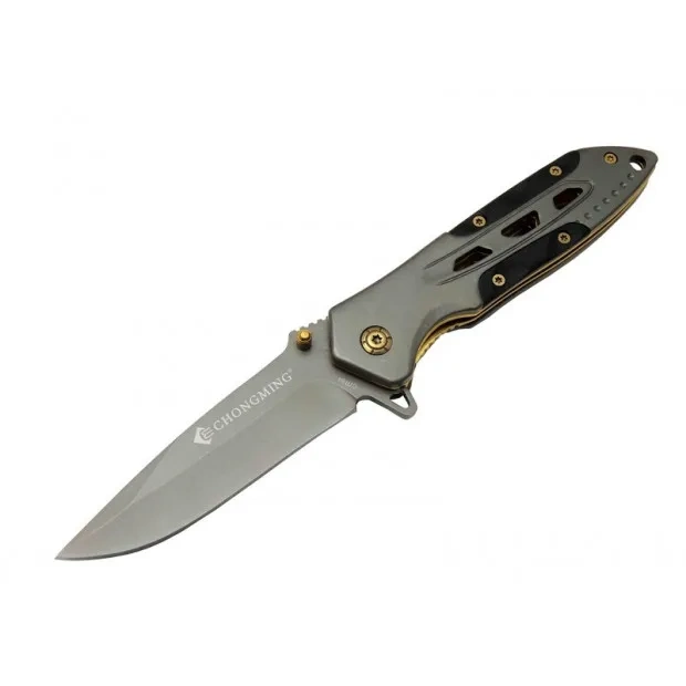 Chongming Cm84 Çakı Titanyum Gold 20 Cm Manuel, Kemerlikli 1 Chongming Cm84 Çakı Titanyum Gold 20 Cm Manuel, Kemerlikli