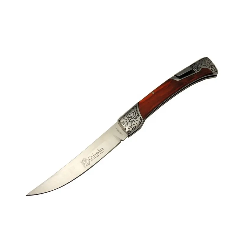 Columbia A 3165 A Kamp Çakı 24 Cm - Ahşap; Metal Saplı, Kemerlikli 1 Columbia A 3165 A Kamp Çakı 24 Cm - Ahşap; Metal Saplı, Kemerlikli