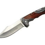 Columbia A3157a Av / Kamp Çakı 23 Cm - Gül Ağacı İşlemeli Saplı