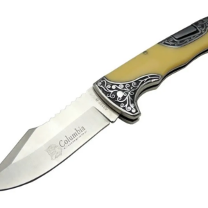 Columbia A3157c Av / Kamp Çakı 23 Cm - Sedef İşlemeli Saplı
