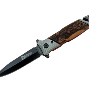 Columbia Fst 1112 Kurtarma Kamp Çakı 21 Cm - Yarı Otomatik, İp Kesmeli, Cam Perçinli