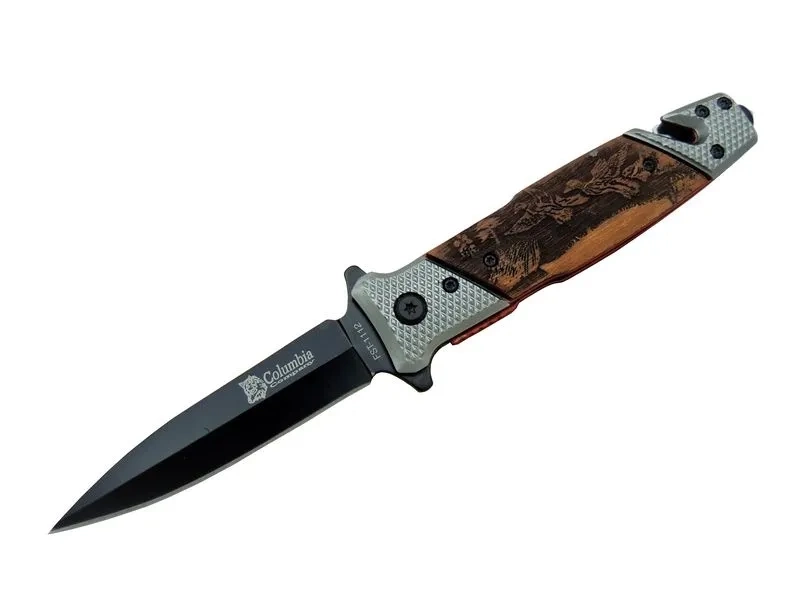 Columbia Fst 1112 Kurtarma Kamp Çakı 21 Cm - Yarı Otomatik, İp Kesmeli, Cam Perçinli 1 Columbia Fst 1112 Kurtarma Kamp Çakı 21 Cm - Yarı Otomatik, İp Kesmeli, Cam Perçinli