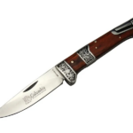 Columbia Mb3936a Kahverengi Av / Kamp Çakısı 20cm- Manuel, İşlemeli, Kemerlikli, Ahşap Sap