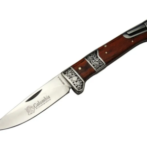 Columbia Mb3936a Kahverengi Av / Kamp Çakısı 20cm- Manuel, İşlemeli, Kemerlikli, Ahşap Sap