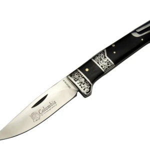 Columbia Mb3936b Siyah Av / Kamp Çakısı 20cm- Manuel, İşlemeli, Kemerlikli, Ahşap Sap
