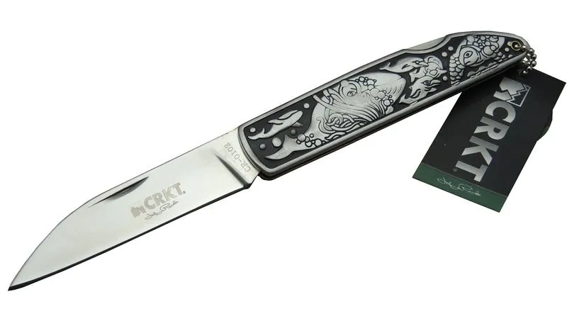 Crkt Cr 0102 Kamp Çakı 20 Cm - Balık Desenli Metal Sap, Kılıflı, Kutulu 1 Crkt Cr 0102 Kamp Çakı 20 Cm - Balık Desenli Metal Sap, Kılıflı, Kutulu