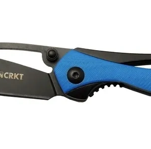 Crkt Pleroma 821a Bl Mavi Kamp / Outdoor Çakı 18cm - Manuel, Kemerlikli, Kutulu