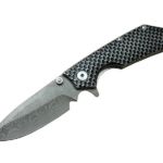 Damascus Dms 2 16 Gri Kamp Çakı 21cm- Yarı Otomatik, Kemerlikli, Metal Sap