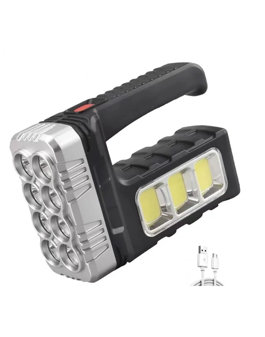 El Feneri Solar Panelli Ledli Powerbank Cob Fener 2 El Feneri Solar Panelli Ledli Powerbank Cob Fener - Görsel 2