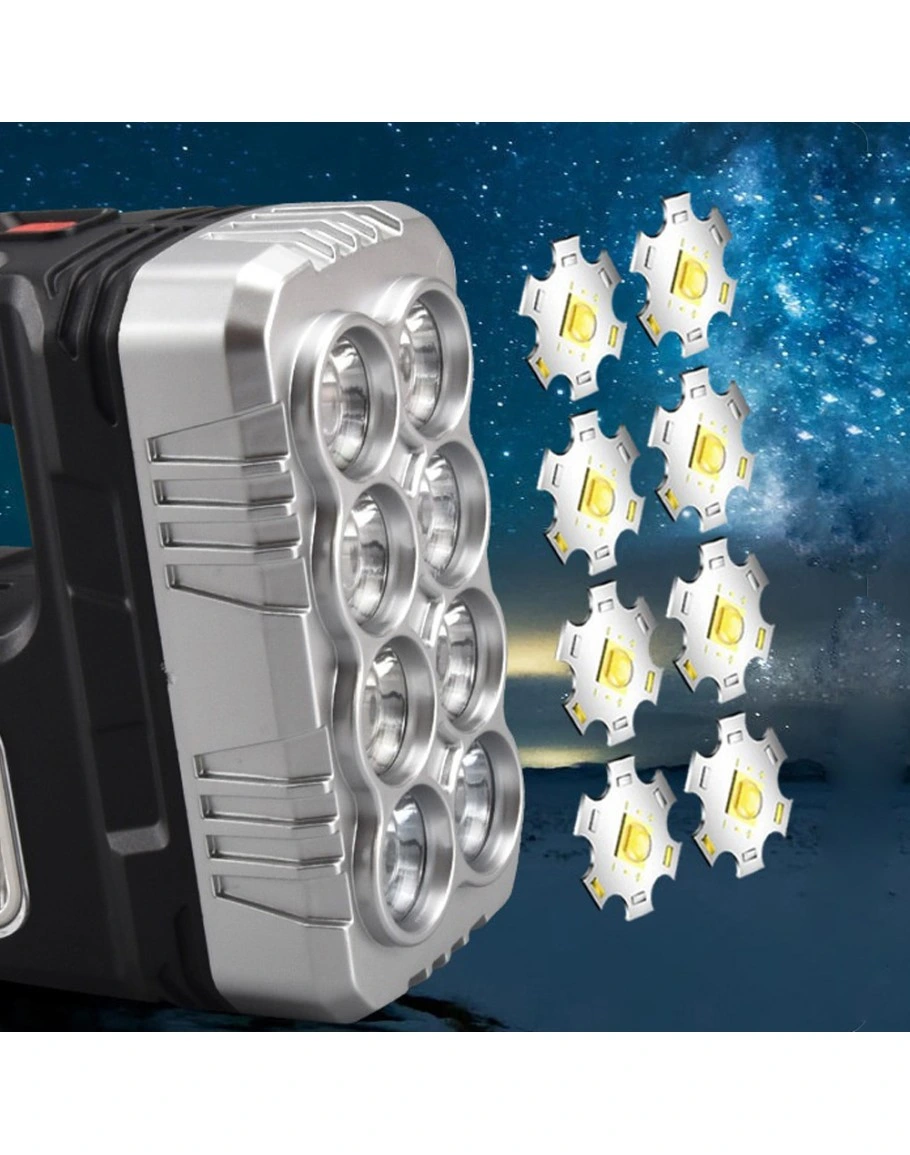 El Feneri Solar Panelli Ledli Powerbank Cob Fener 3 El Feneri Solar Panelli Ledli Powerbank Cob Fener - Görsel 3