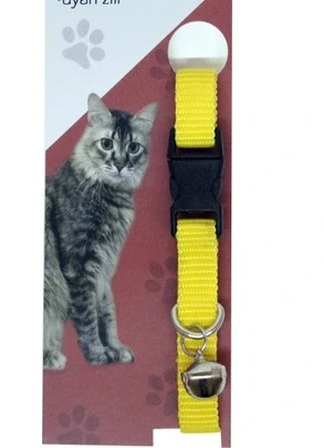 Elastik Ayarlanabilir Çıngıraklı Kedi Tasması 1 Elastik Ayarlanabilir Çıngıraklı Kedi Tasması