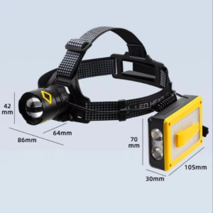 F.b.ı Pro F-3003 Alüminyum Pm10-tg Led Type-c Powerbank Ve Solar Şarjlı Kamp Kafa Feneri