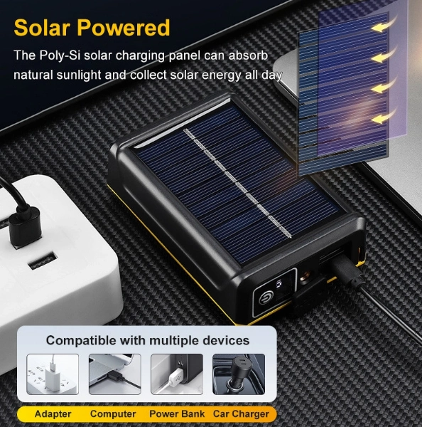 F.b.ı Pro F-3003 Alüminyum Pm10-tg Led Type-c Powerbank Ve Solar Şarjlı Kamp Kafa Feneri 3 F.b.ı Pro F-3003 Alüminyum Pm10-tg Led Type-c Powerbank Ve Solar Şarjlı Kamp Kafa Feneri - Görsel 3