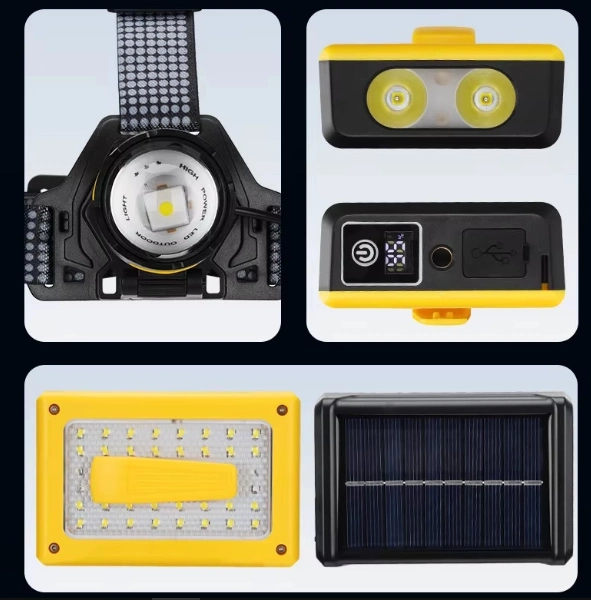 F.b.ı Pro F-3003 Alüminyum Pm10-tg Led Type-c Powerbank Ve Solar Şarjlı Kamp Kafa Feneri 5 F.b.ı Pro F-3003 Alüminyum Pm10-tg Led Type-c Powerbank Ve Solar Şarjlı Kamp Kafa Feneri - Görsel 5
