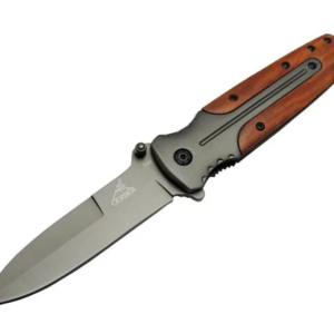 Gb Da59 Avcı Tip Kamp Çakısı 21 Cm - Metal &amp;amp; Ahşap Sap, Kemerlikli