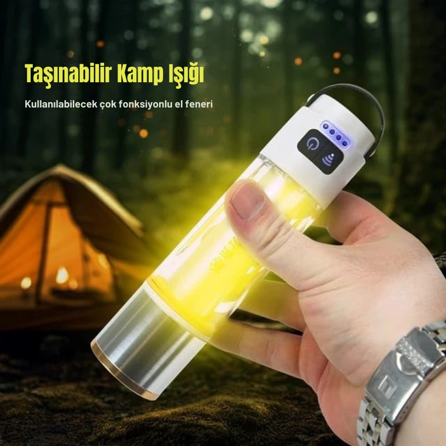 Gold Police Gp-222 Çok Fonksiyonlu Kamp Lambası 1000 Lümen 4 Gold Police Gp-222 Çok Fonksiyonlu Kamp Lambası 1000 Lümen - Görsel 4
