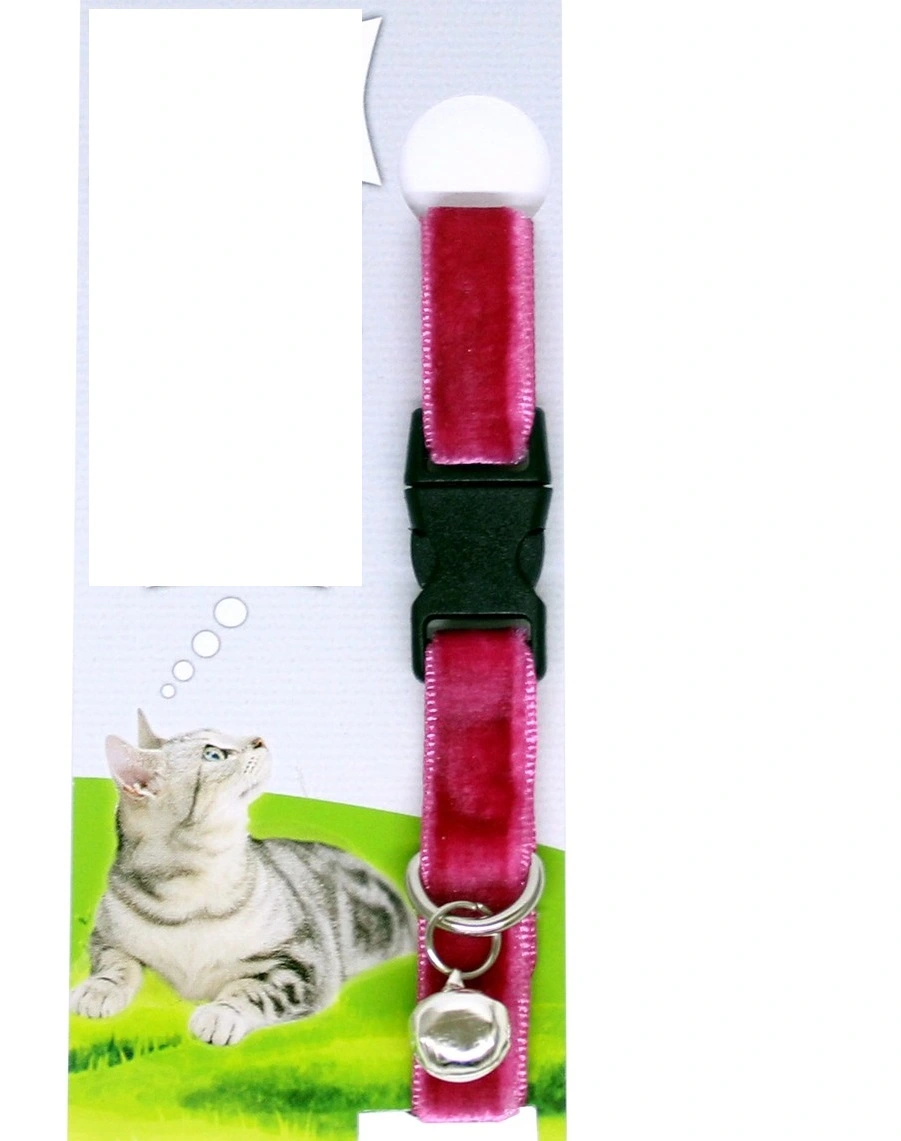 Kadife Dokulu Ayarlanabilir Çıngıraklı Kedi Tasması 1 Kadife Dokulu Ayarlanabilir Çıngıraklı Kedi Tasması