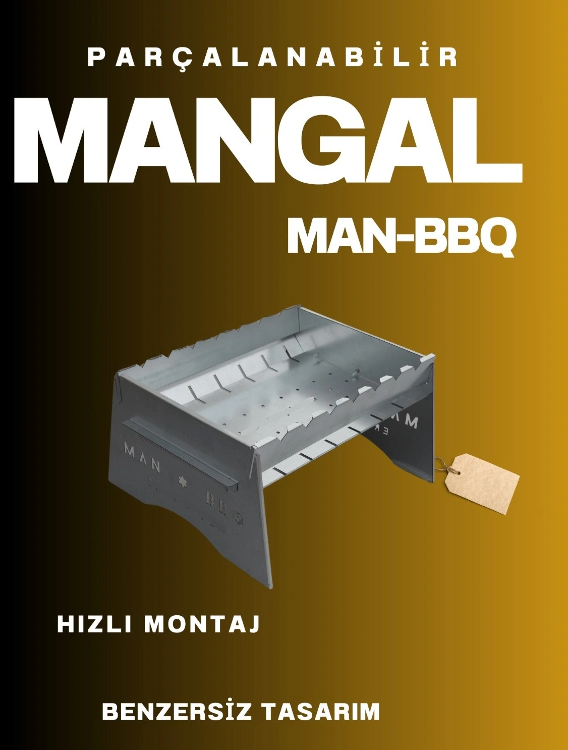 Katlanabilir Mangal - Portatif Katlanabilir Kamp Ve Piknik Mangalı 1 Mm Kalınlık 2 Katlanabilir Mangal - Portatif Katlanabilir Kamp Ve Piknik Mangalı 1 Mm Kalınlık - Görsel 2