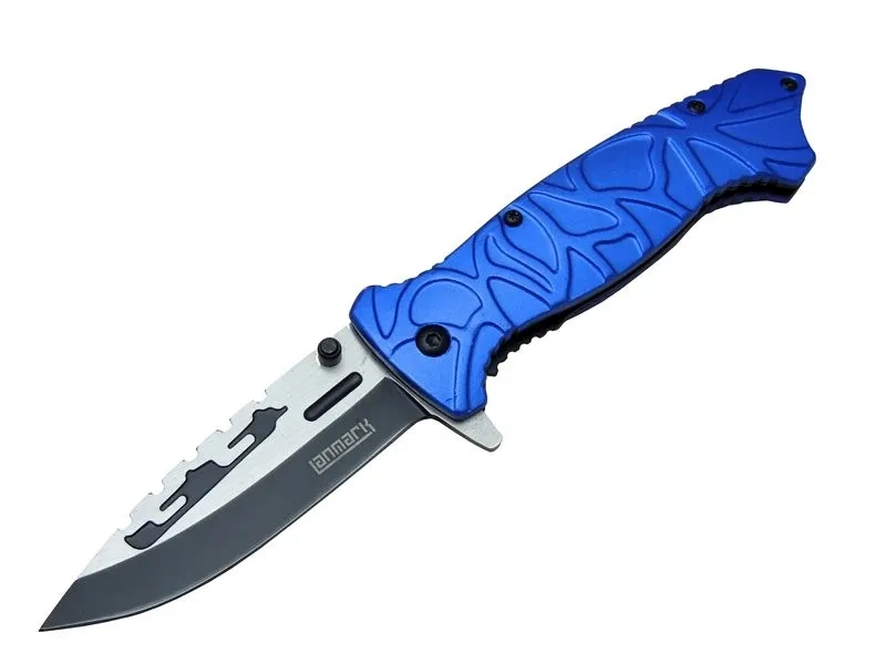 Lanmark M30b Tırtıklı Kamp Çakı 21 Cm - Plastik Sap, Otomatik, Kemerlikli 1 Lanmark M30b Tırtıklı Kamp Çakı 21 Cm - Plastik Sap, Otomatik, Kemerlikli