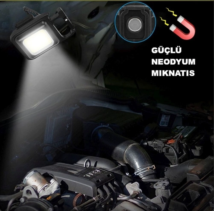 Led Işıklı Flash Özellikli 4 Modlu Anahtarlık El Feneri 4 Led Işıklı Flash Özellikli 4 Modlu Anahtarlık El Feneri - Görsel 4