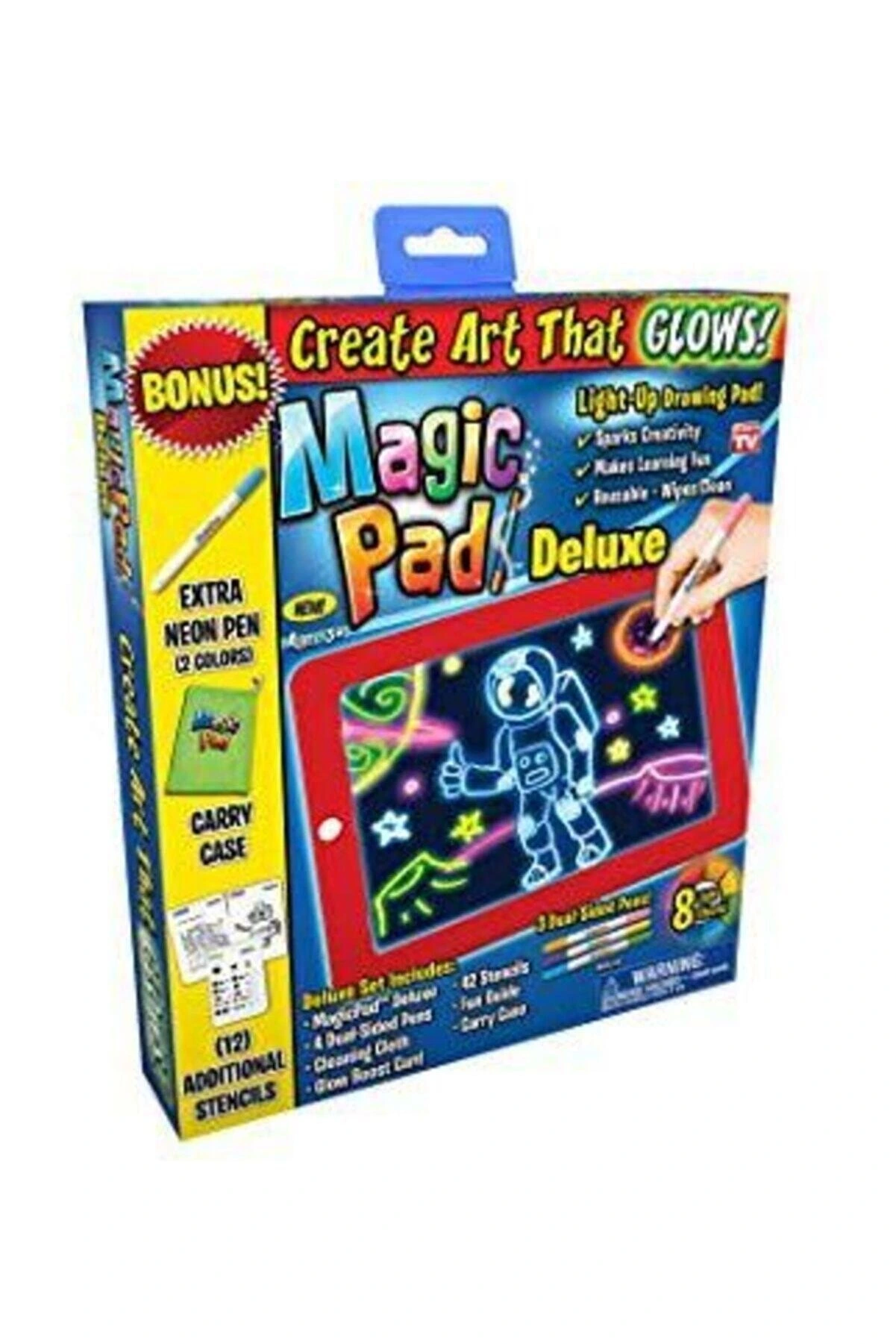 Magic Pad Çocuk Eğitici Sihirli Işıklı Kalemli Öğretici Pili Pad 2 Magic Pad Çocuk Eğitici Sihirli Işıklı Kalemli Öğretici Pili Pad - Görsel 2