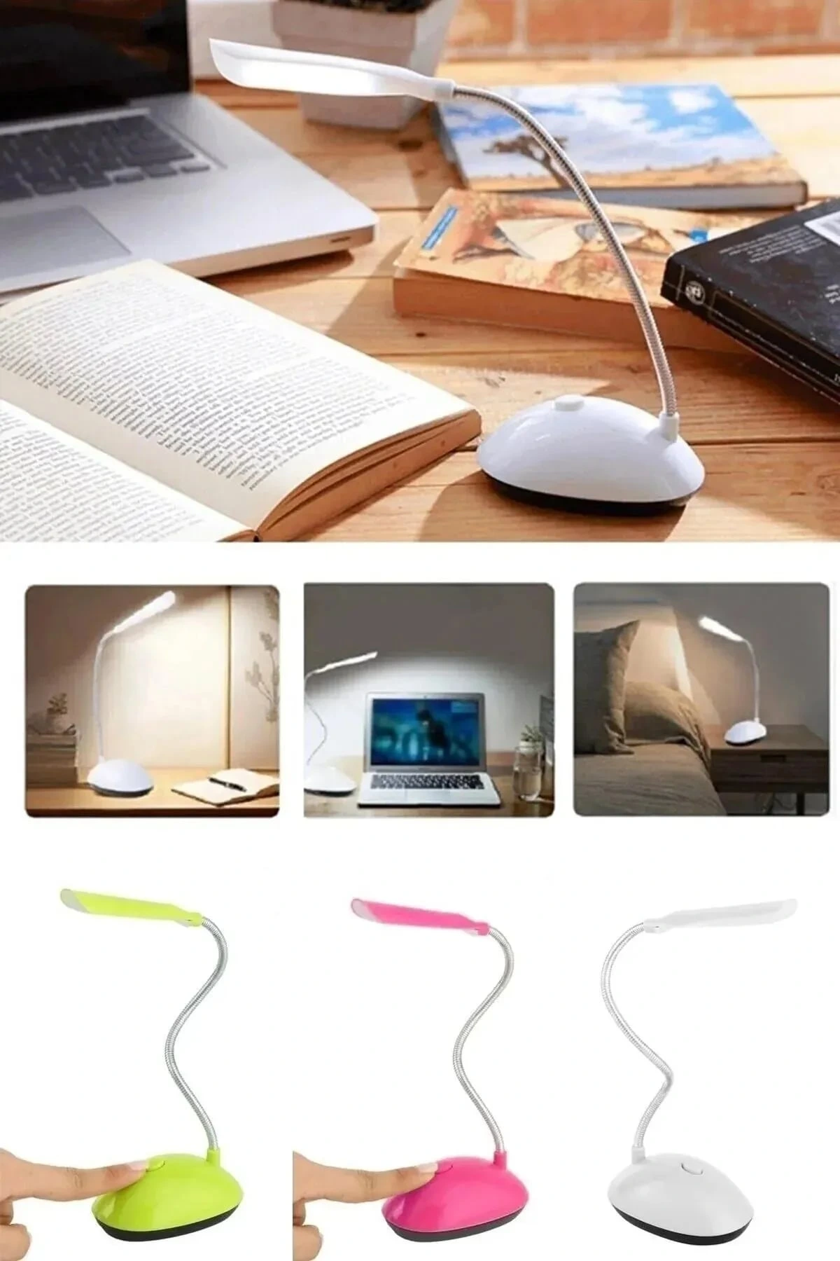 Masa Lambası Spiral Led Kitap Okuma Işığı Pilli Model Led Lamba 5 Masa Lambası Spiral Led Kitap Okuma Işığı Pilli Model Led Lamba - Görsel 5