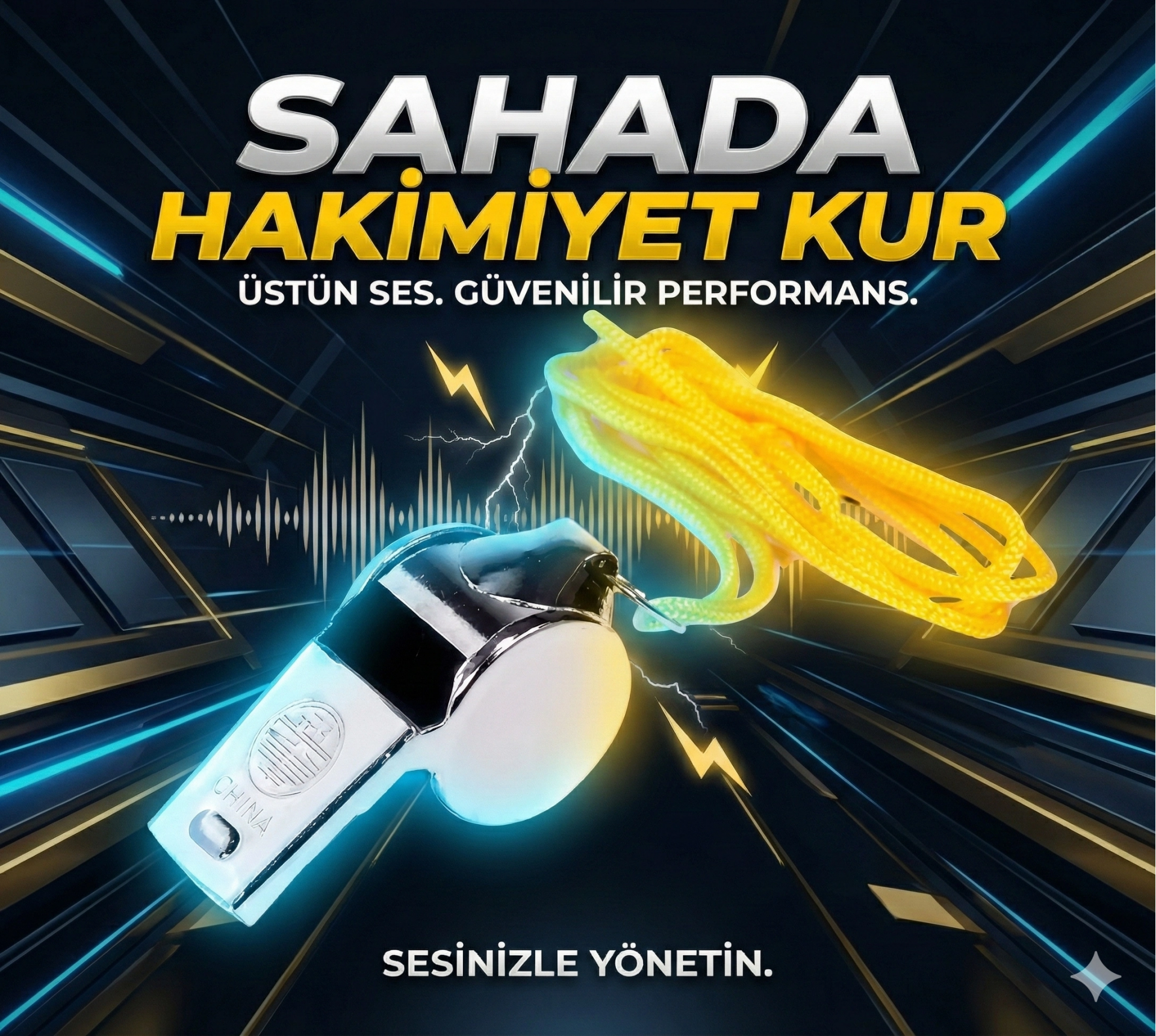 Metal Ipli Hakem Ve Deprem Düdüğü (24'lü) 3 Metal Ipli Hakem Ve Deprem Düdüğü (24'lü) - Görsel 3