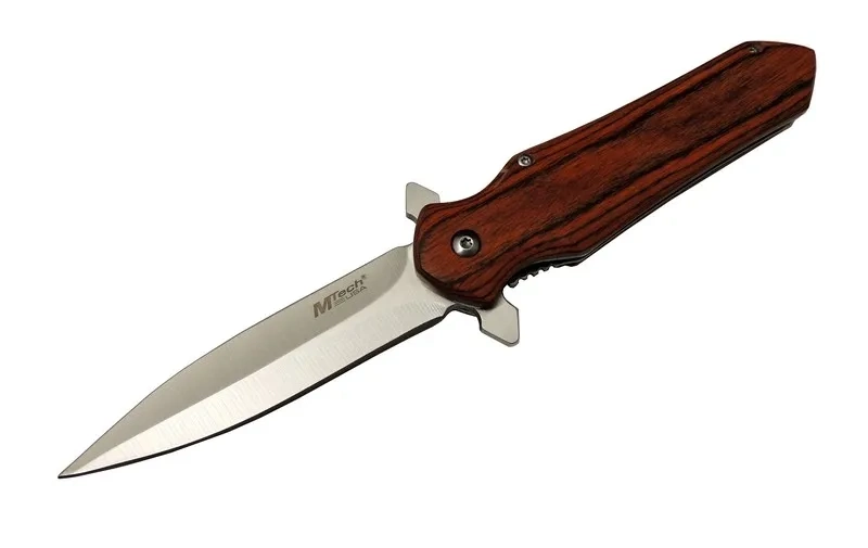 Mtech 4-11 Kahverengi Kamp Çakı 21cm- Yarı Otomatik, Kemerlikli, Ahşap Sap 1 Mtech 4-11 Kahverengi Kamp Çakı 21cm- Yarı Otomatik, Kemerlikli, Ahşap Sap
