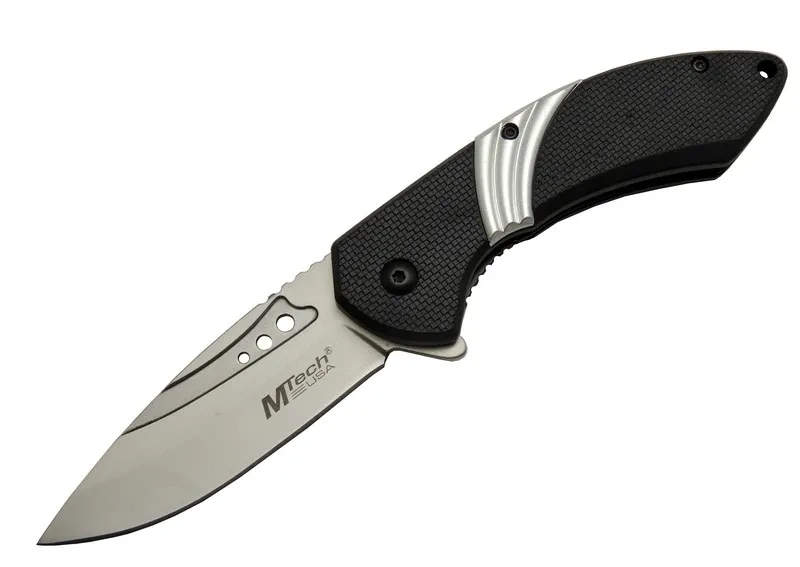Mtech 4214 Beyaz Kamp Çakı 20cm- Yarı Otomatik, Kemerlikli, Oluklu 1 Mtech 4214 Beyaz Kamp Çakı 20cm- Yarı Otomatik, Kemerlikli, Oluklu