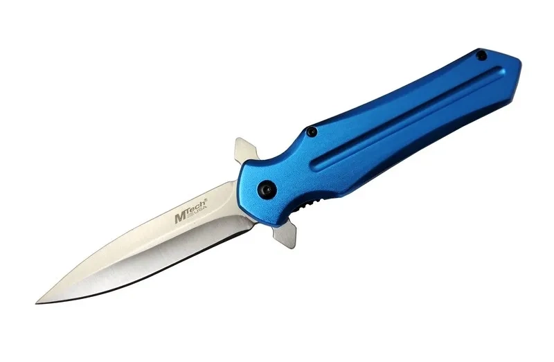 Mtech 4224 Mavi Kamp Çakı 21cm- Yarı Otomatik, Kemerlikli 1 Mtech 4224 Mavi Kamp Çakı 21cm- Yarı Otomatik, Kemerlikli