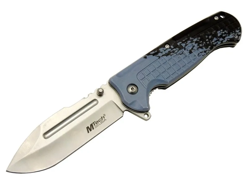 Mtech 4281 Mavi Kamp Çakı 21cm - Yarı Otomatik, Kemerlikli, Oluklu 1 Mtech 4281 Mavi Kamp Çakı 21cm - Yarı Otomatik, Kemerlikli, Oluklu