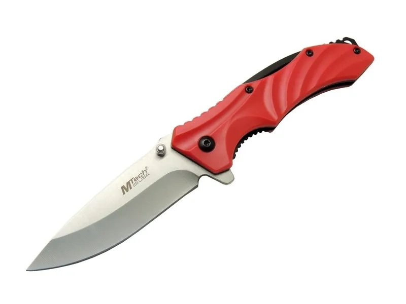 Mtech 4312 Kırmızı Kamp Çakı 20cm - Yarı Otomatik, Kemerlikli 1 Mtech 4312 Kırmızı Kamp Çakı 20cm - Yarı Otomatik, Kemerlikli