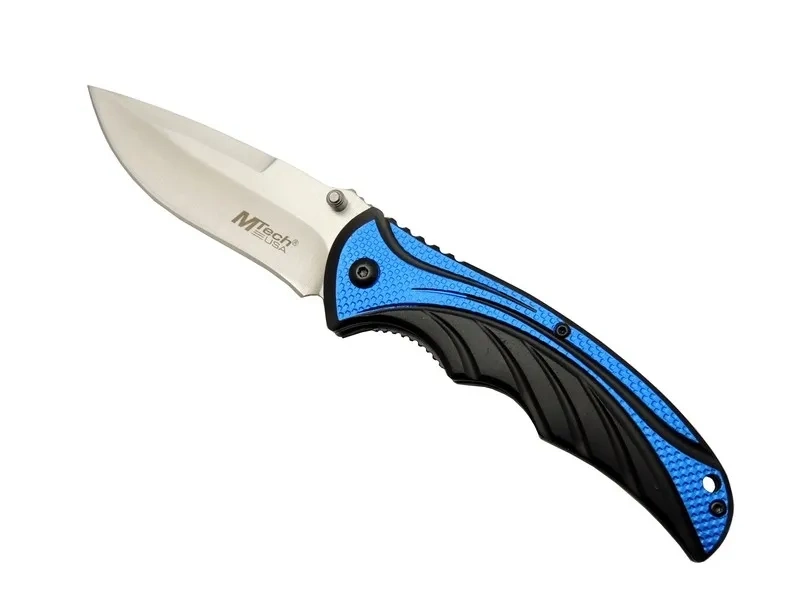 Mtech Handsome 454 Mavi Kamp Çakı 20cm - Yarı Otomatik, Kemerlikli 1 Mtech Handsome 454 Mavi Kamp Çakı 20cm - Yarı Otomatik, Kemerlikli