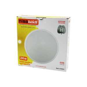 Nisaluce Eamp-106/b 24w Radar Sensörlü Ledli Armatür Beyaz Çerçeve Mekatronik Askı Sistemi 6500k - 2160lm