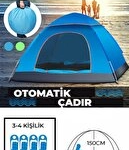Otomatik Havada Açılan Su Geçirmez Çadır 4 Kişilik