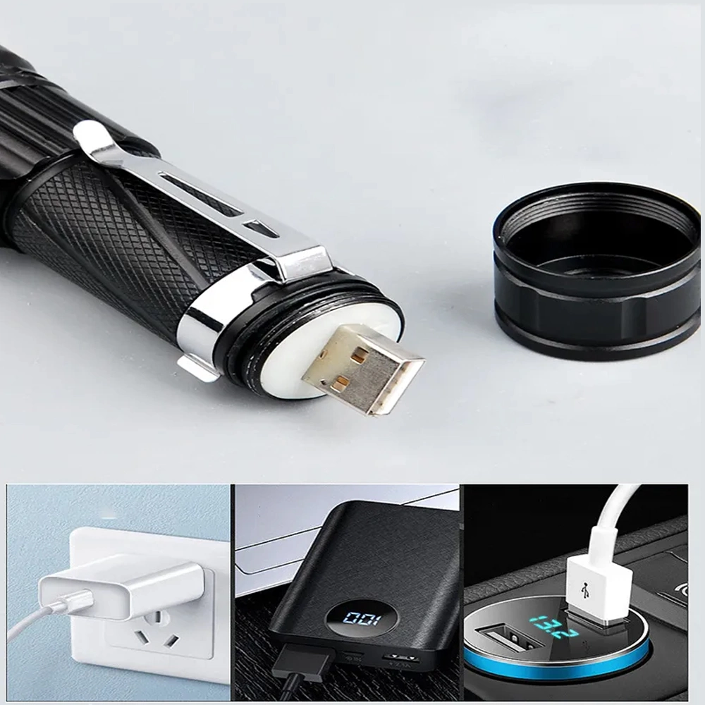 P50 Led Şarjli Mıknatıslı Usb El Feneri Wt-622 2 P50 Led Şarjli Mıknatıslı Usb El Feneri Wt-622 - Görsel 2